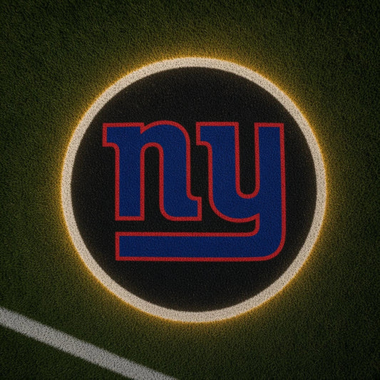 New York Giants Football Car Door Projector Light grass scene