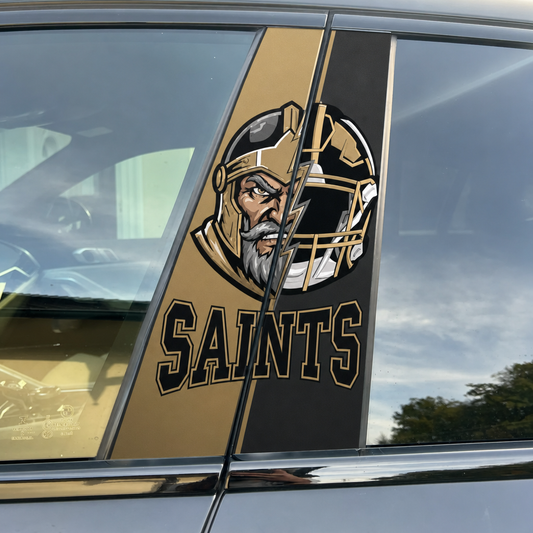New Orleans Saints Car Pillar Wrap - Universal Fit