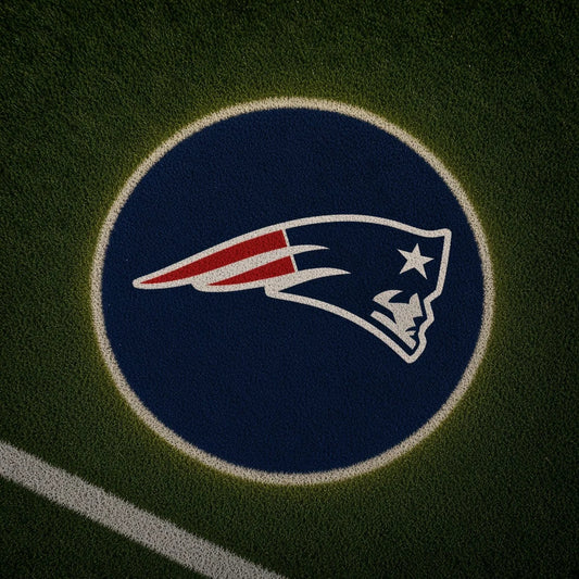 New England Patriots Football Car Door Projector Light grass scene