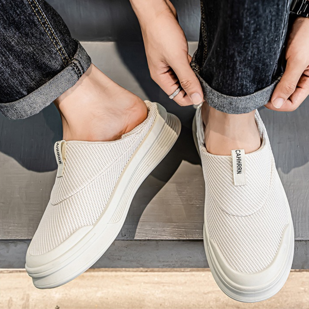 Slip-on mesh trendy shoes - Bellkmart