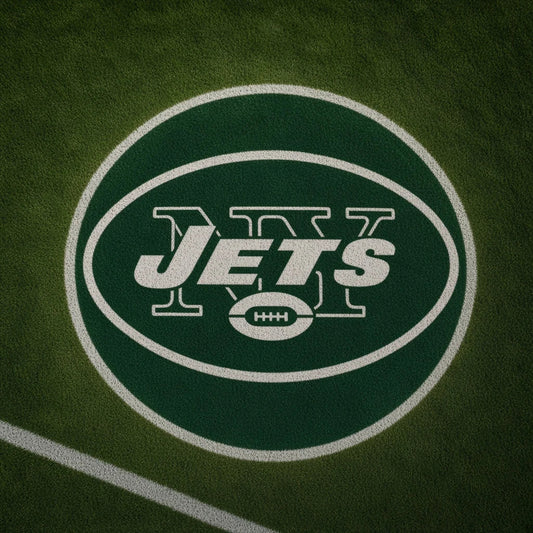 New York Jets Football Car Door Projector Light grass scene