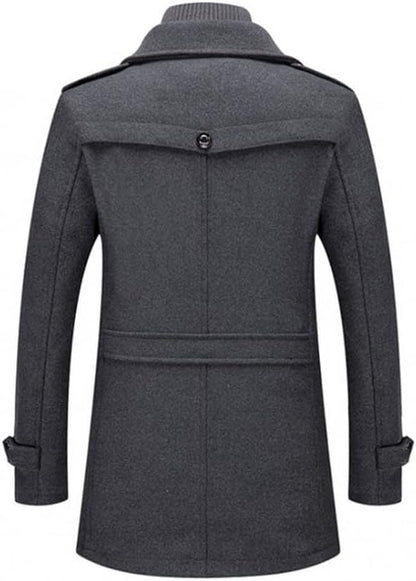 Men Double Collar Thick Jacket - Bellkmart