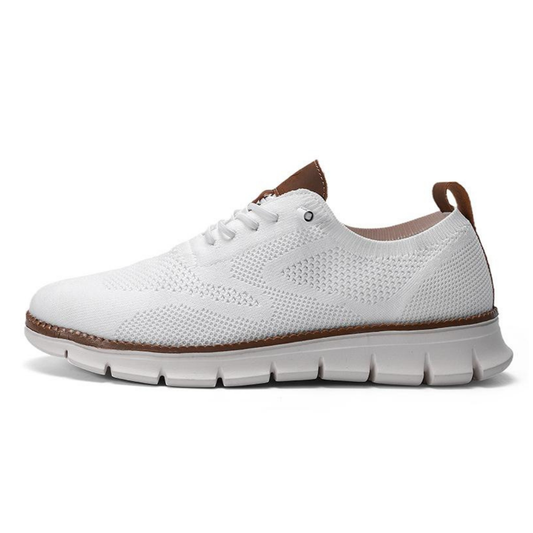 Bellkmart Super Comfy breathable Orthopedic Mesh Sneakers For Wide Feet - White