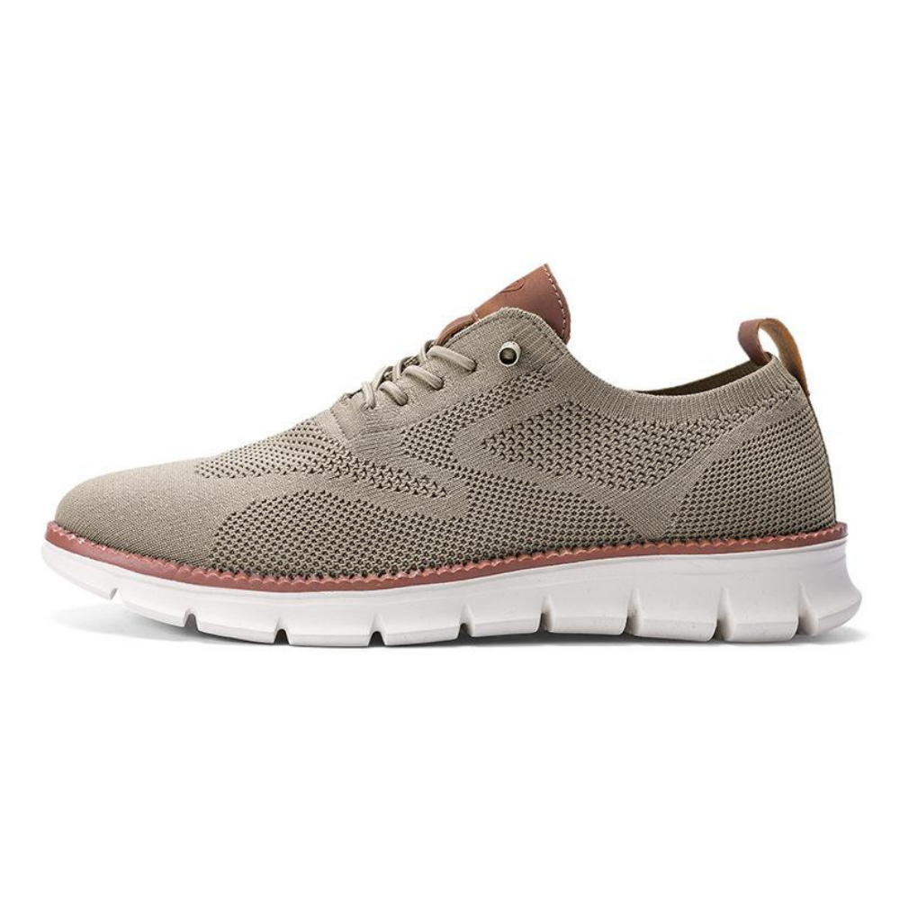 Bellkmart Super Comfy breathable Orthopedic Mesh Sneakers For Wide Feet - Khaki - Bellkmart