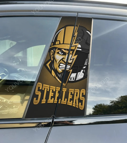 Pittsburgh Steelers Car Pillar Wrap - Universal Fit Style 2
