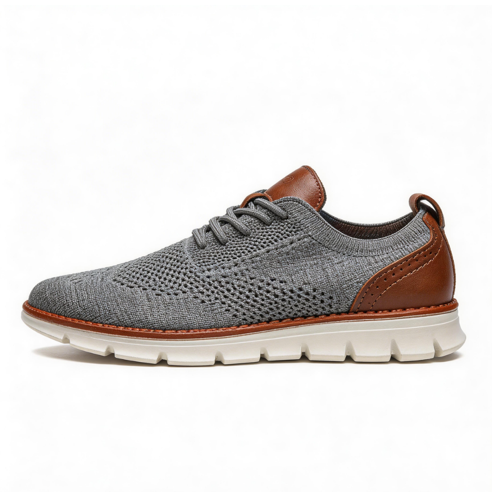 Bellkmart Comfy Non Slip Casual Lace Up Comfort Sneakers - Gray - Bellkmart