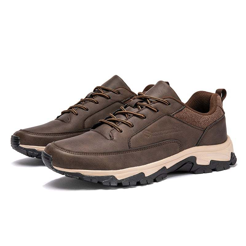 Men's Comfy Genuine Leather Orthopedic Sneakers - Bellkmart