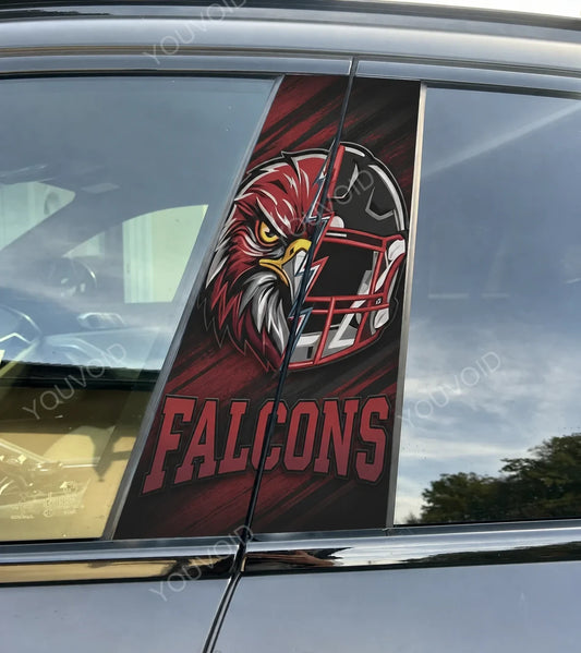 Atlanta Falcons Car Pillar Wrap - Universal Fit Style 2