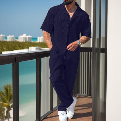 Sleek Pleated Tracksuit: Effortless Elegance for Any Occasion - Bellkmart