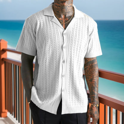 Classic Cable-Knit Shirt: Timeless Style with Modern Edge - Bellkmart