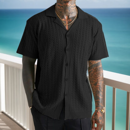 Classic Cable-Knit Shirt: Timeless Style with Modern Edge - Bellkmart