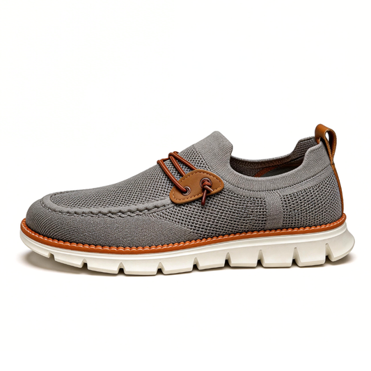 Bellkmart Mesh Casual Lightweight Breathable Soft Soled Shoes - Gray - Bellkmart