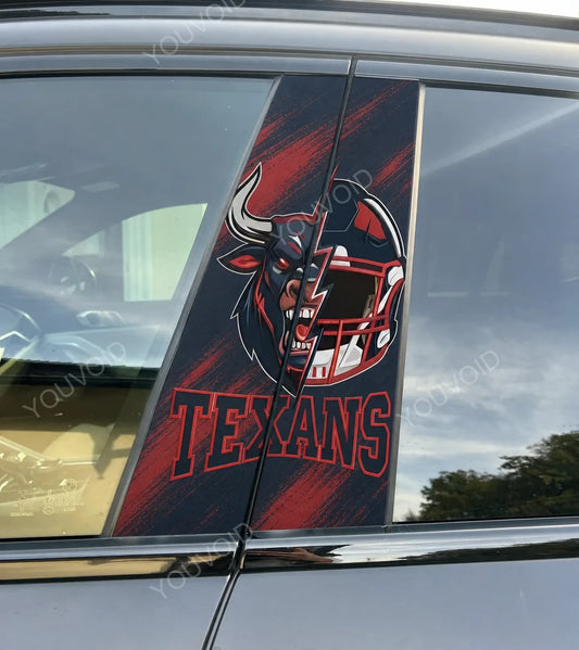 Houston Texans Car Pillar Wrap - Universal Fit Style 2