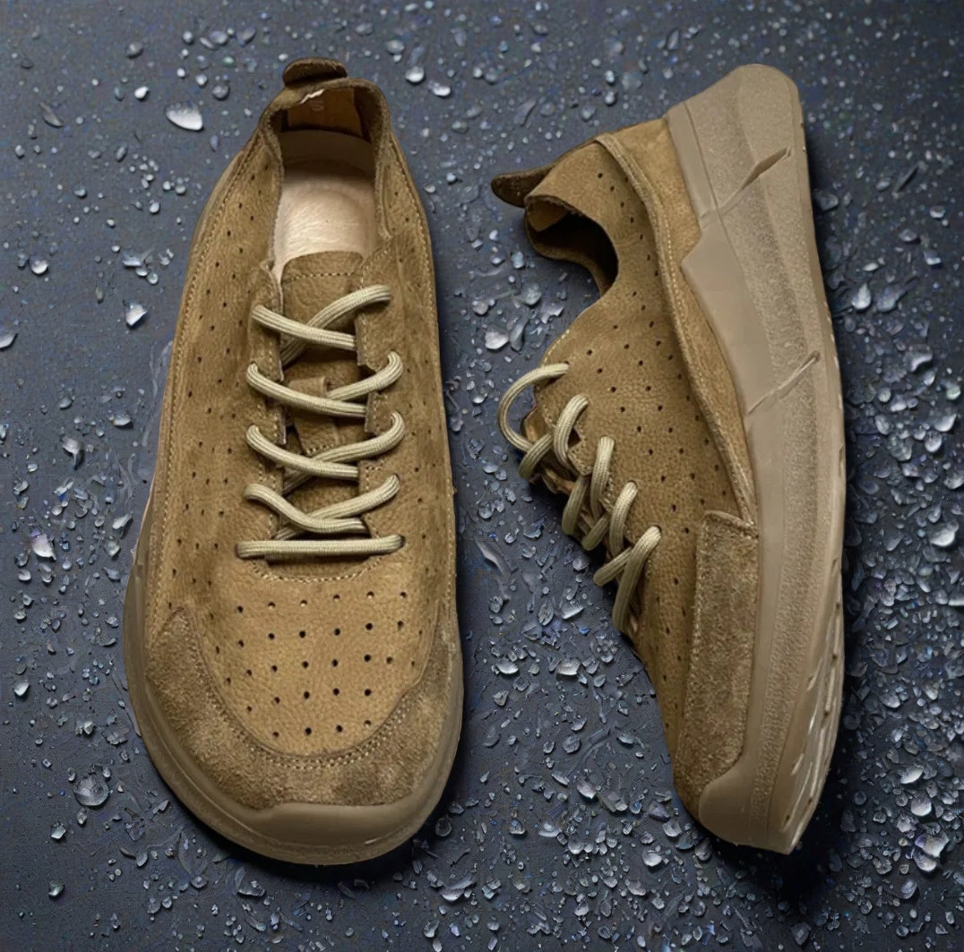 Handmade vintage genuine leather breathable shoes - Bellkmart