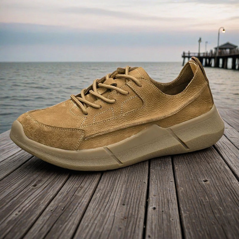 Handmade vintage genuine leather breathable shoes - Bellkmart