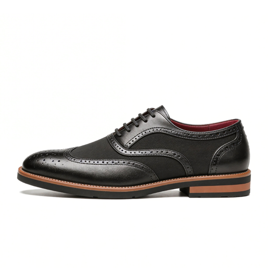 Carved Oxford comfortable breathable shoes