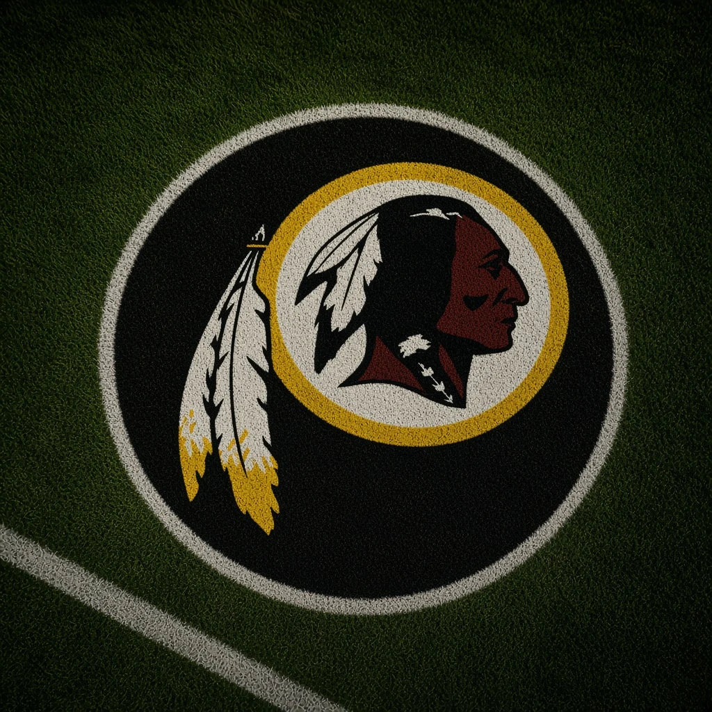 Washington Redskins Football Car Door Projector Light grass scene
