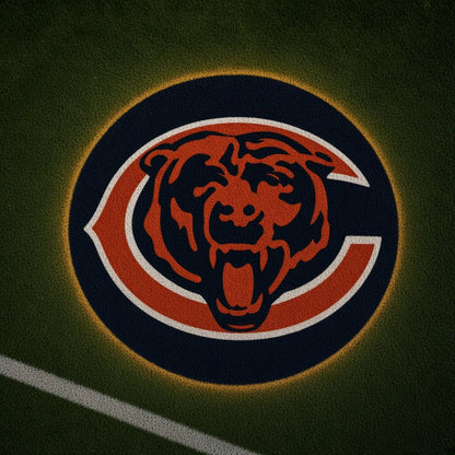Chicago Bears Football Car Door Projector Light grass scene