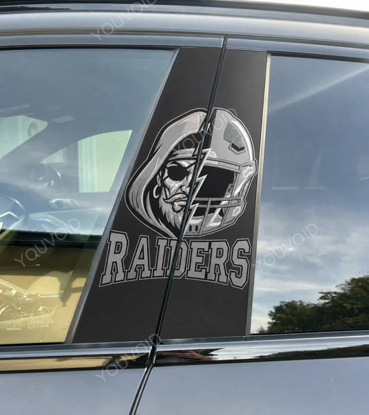 Las Vegas Raiders Car Pillar Wrap - Universal Fit Style 2