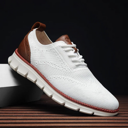 Bellkmart Comfy Non Slip Casual Lace Up Comfort Sneakers - white - Bellkmart