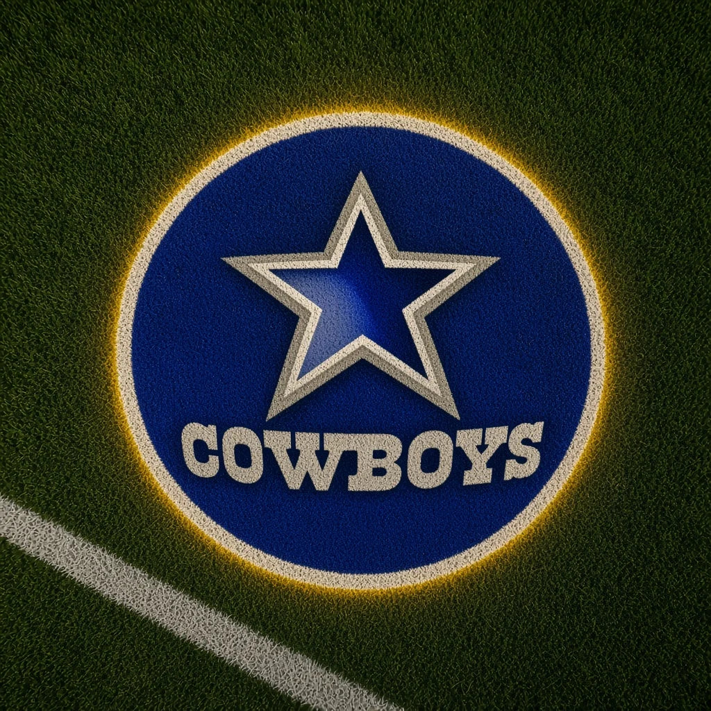 Dallas Cowboys Football Car Door Projector Light grass scene