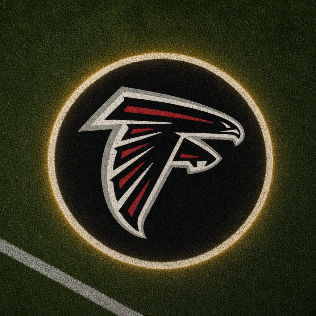 Atlanta Falcons Football Car Door Projector Light grass scene