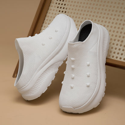 Women Wide Toe Box Flyknit orthopedic casual shoes - Bellkmart