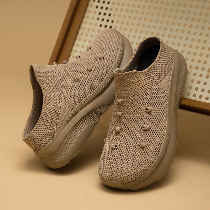 Women Wide Toe Box Flyknit orthopedic casual shoes - Bellkmart