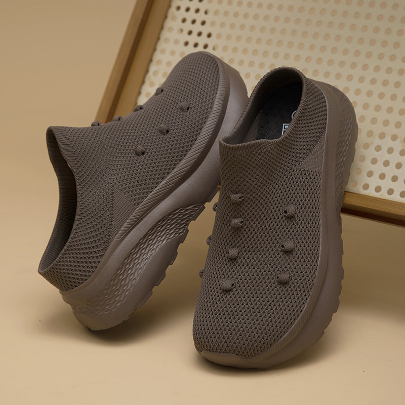 Women Wide Toe Box Flyknit orthopedic casual shoes - Bellkmart