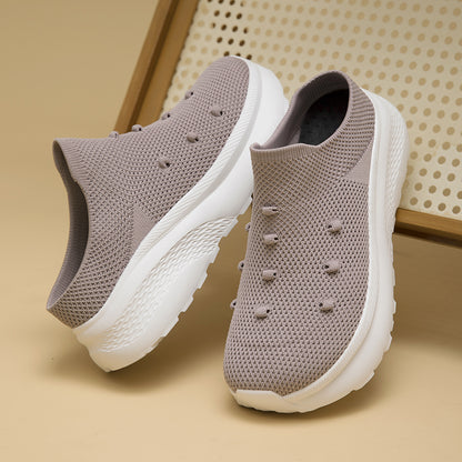Women Wide Toe Box Flyknit orthopedic casual shoes - Bellkmart