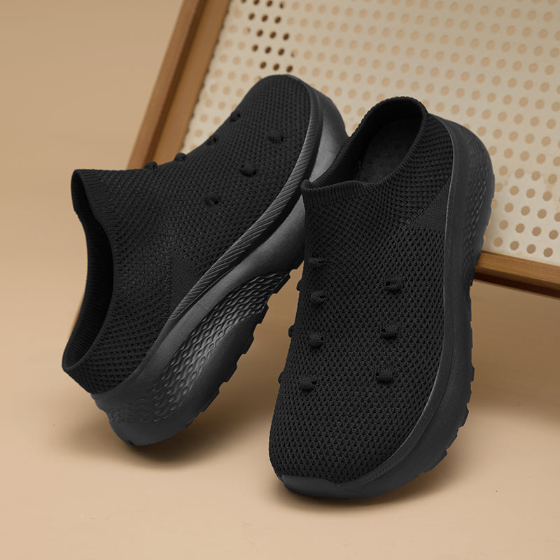 Women Wide Toe Box Flyknit orthopedic casual shoes - Bellkmart