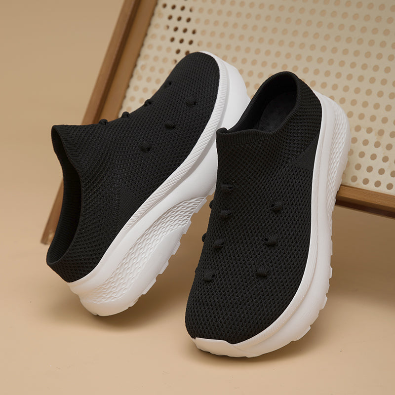 Women Wide Toe Box Flyknit orthopedic casual shoes - Bellkmart