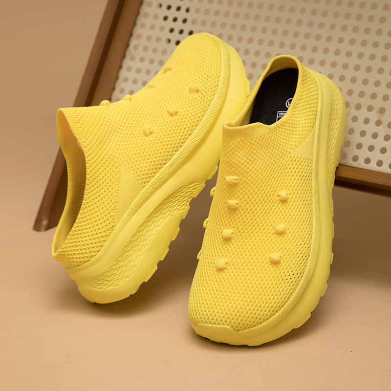 Women Wide Toe Box Flyknit orthopedic casual shoes - Bellkmart