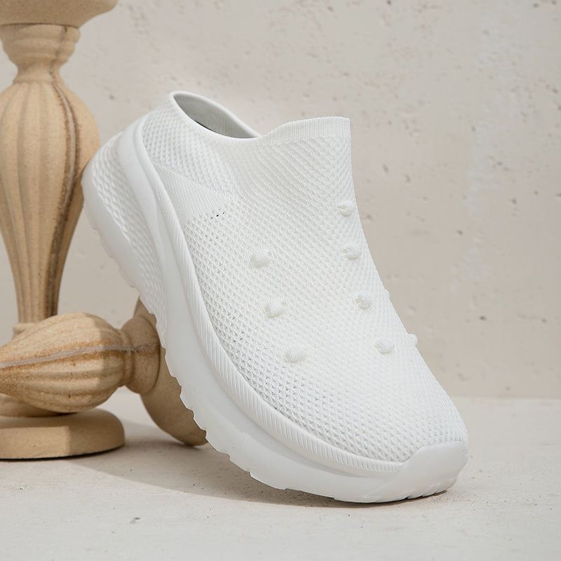 Women Wide Toe Box Flyknit orthopedic casual shoes - Bellkmart