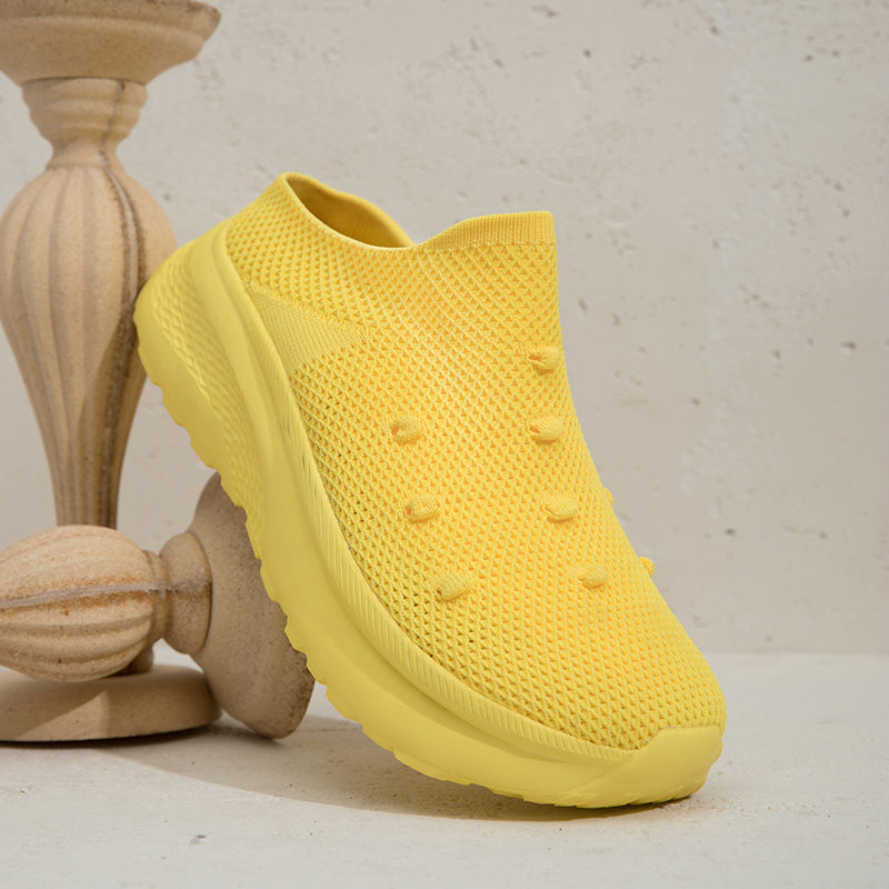 Women Wide Toe Box Flyknit orthopedic casual shoes - Bellkmart