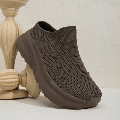 Women Wide Toe Box Flyknit orthopedic casual shoes - Bellkmart