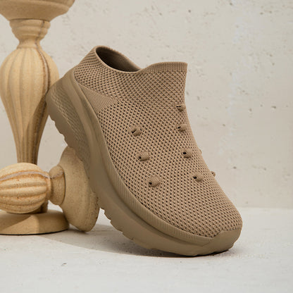 Women Wide Toe Box Flyknit orthopedic casual shoes - Bellkmart