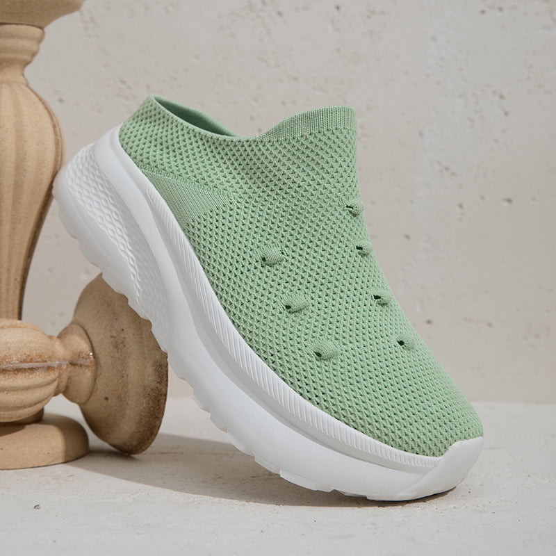Women Wide Toe Box Flyknit orthopedic casual shoes - Bellkmart