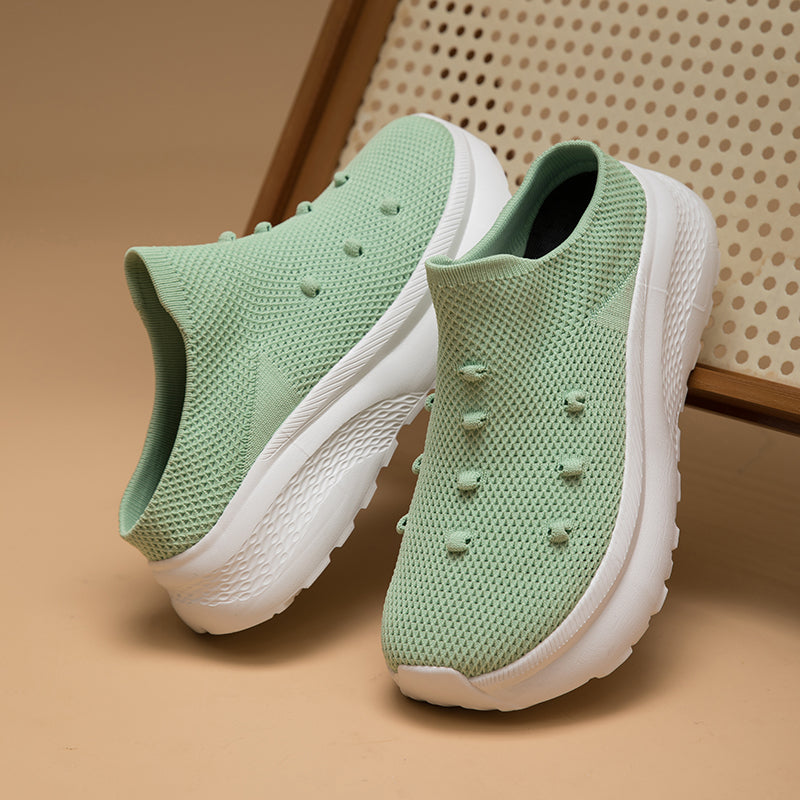 Women Wide Toe Box Flyknit orthopedic casual shoes - Bellkmart