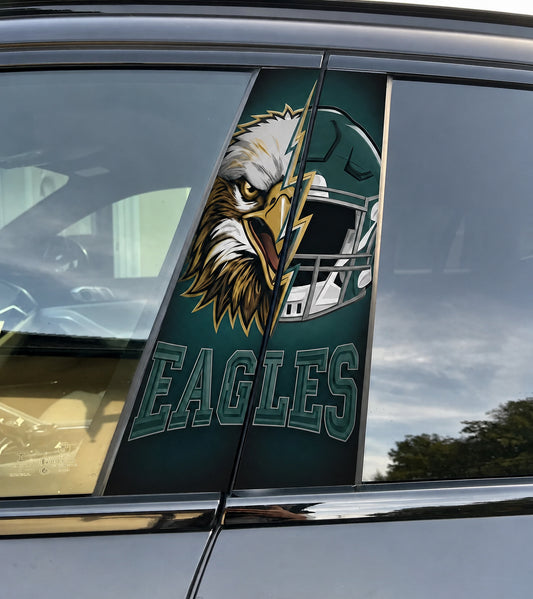 Philadelphia Eagles Car Pillar Wrap - Universal Fit - 1