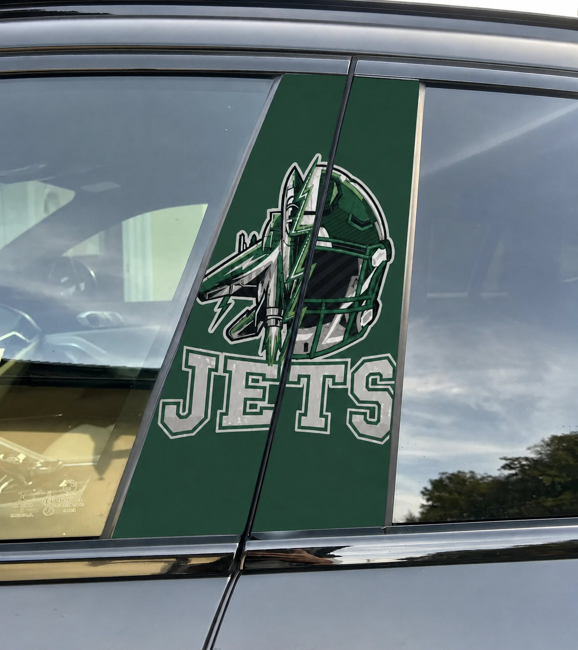 New York Jets Car Pillar Wrap - Universal Fit - 1