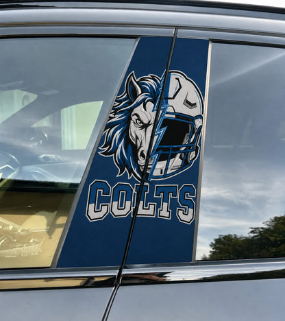 Indianapolis Colts Car Pillar Wrap - Universal Fit - 1