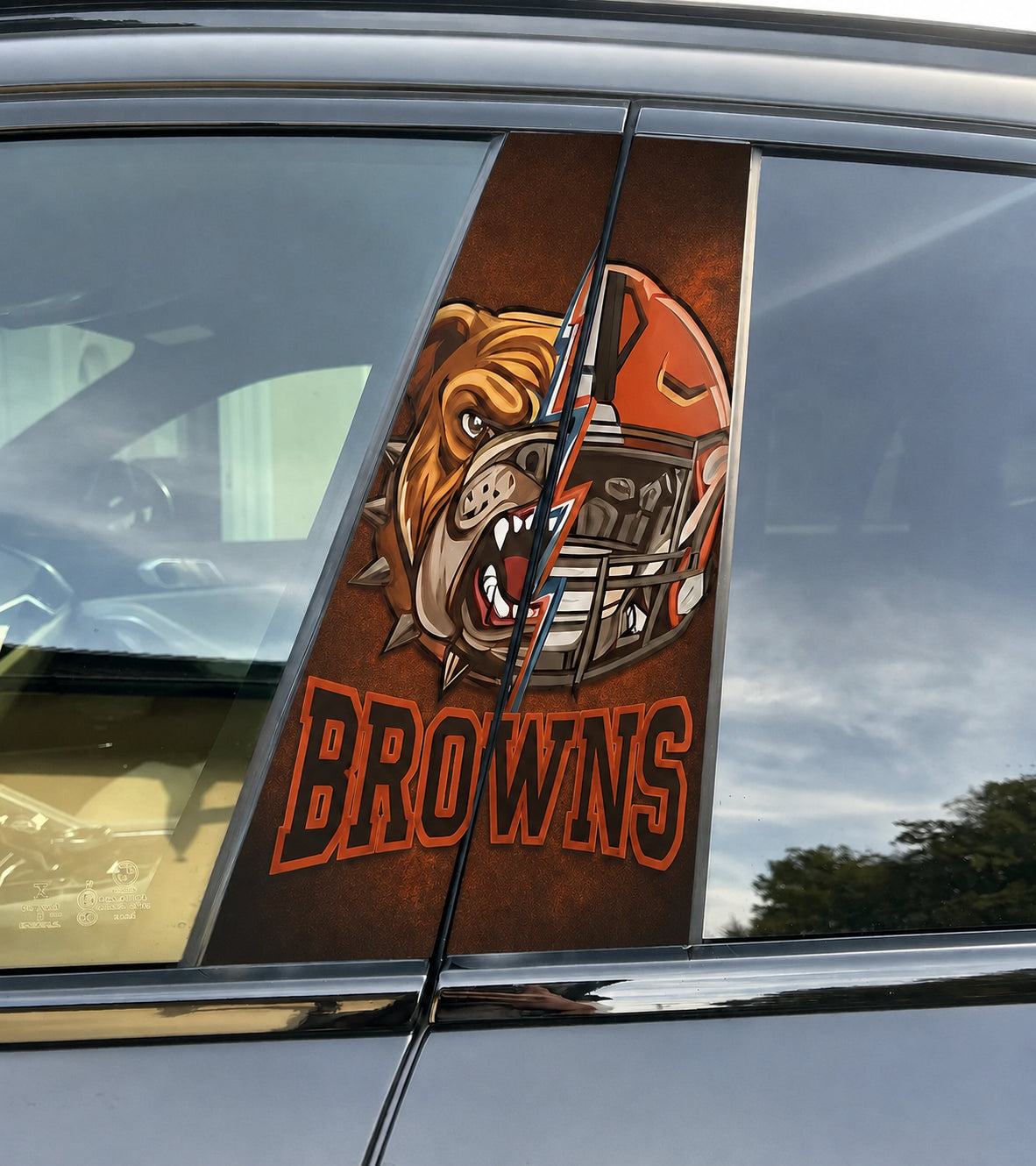 Cleveland Browns Car Pillar Wrap - Universal Fit - 1