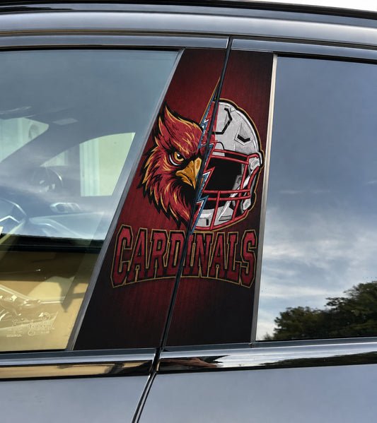 Arizona Cardinals Car Pillar Wrap - Universal Fit - 1