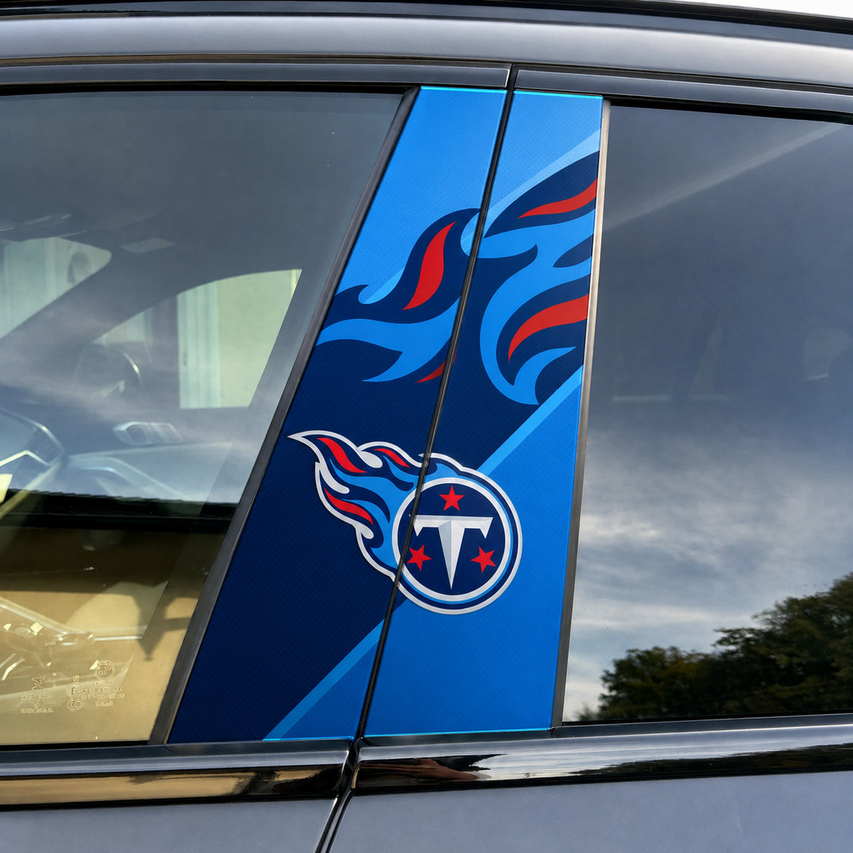 Tennessee Titans Car Pillar Wrap - Universal Fit - 1