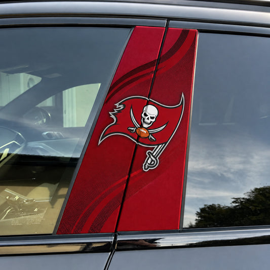 Tampa Bay Buccaneers Car Pillar Wrap - Universal Fit - 1