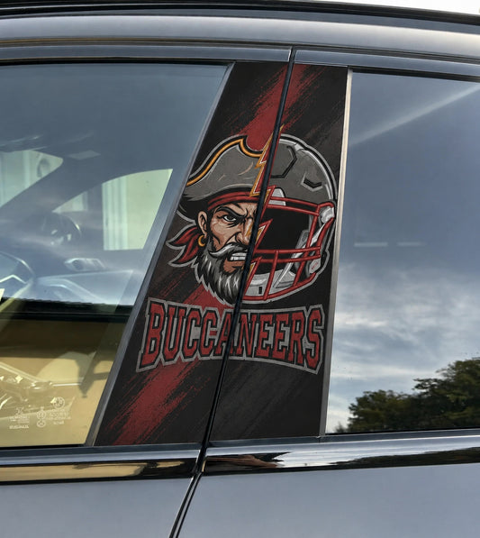 Tampa Bay Buccaneers Car Pillar Wrap - Universal Fit - 2