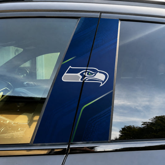 Seattle Seahawks Car Pillar Wrap - Universal Fit - 1