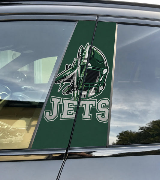 New York Jets Car Pillar Wrap - Universal Fit - 2