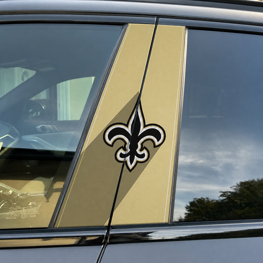 New Orleans Saints Car Pillar Wrap - Universal Fit - 1